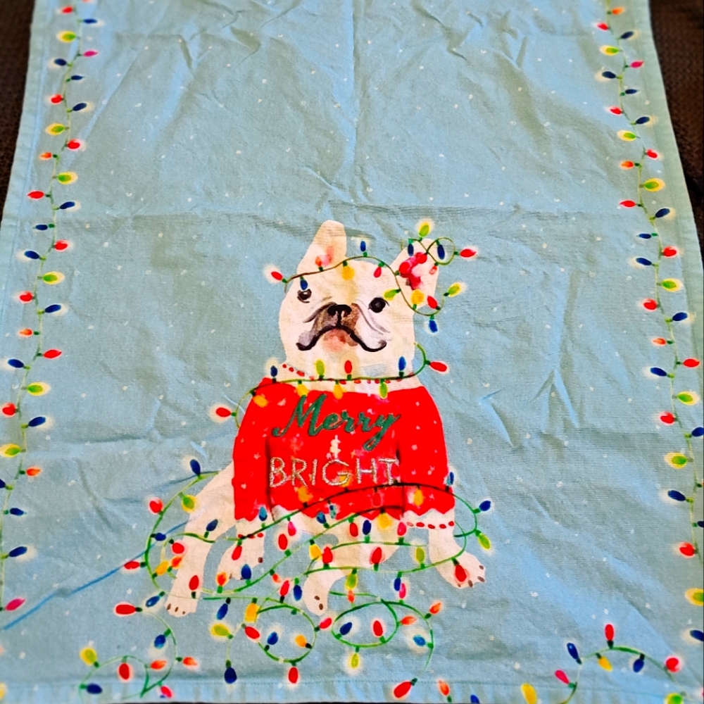 Anthropologie Christmas Dish towel